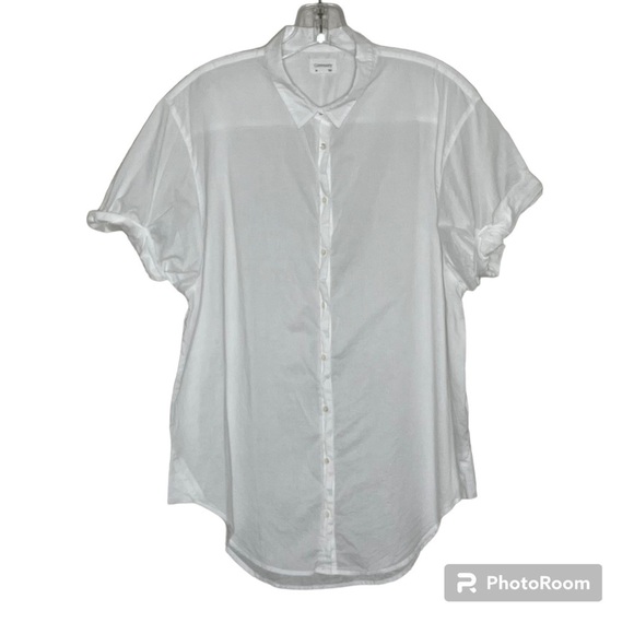 Aritzia Community Howley White Button Down Shirt - Picture 1 of 9